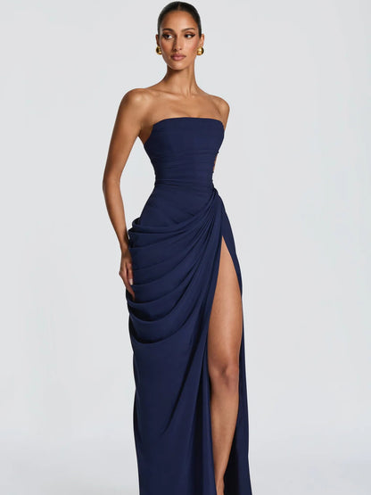 Elegant One Shoulder Evening Gown