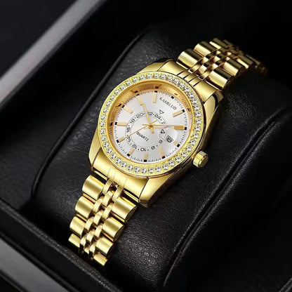 Women's Quartz Watch with Calendar and Luminous Feature