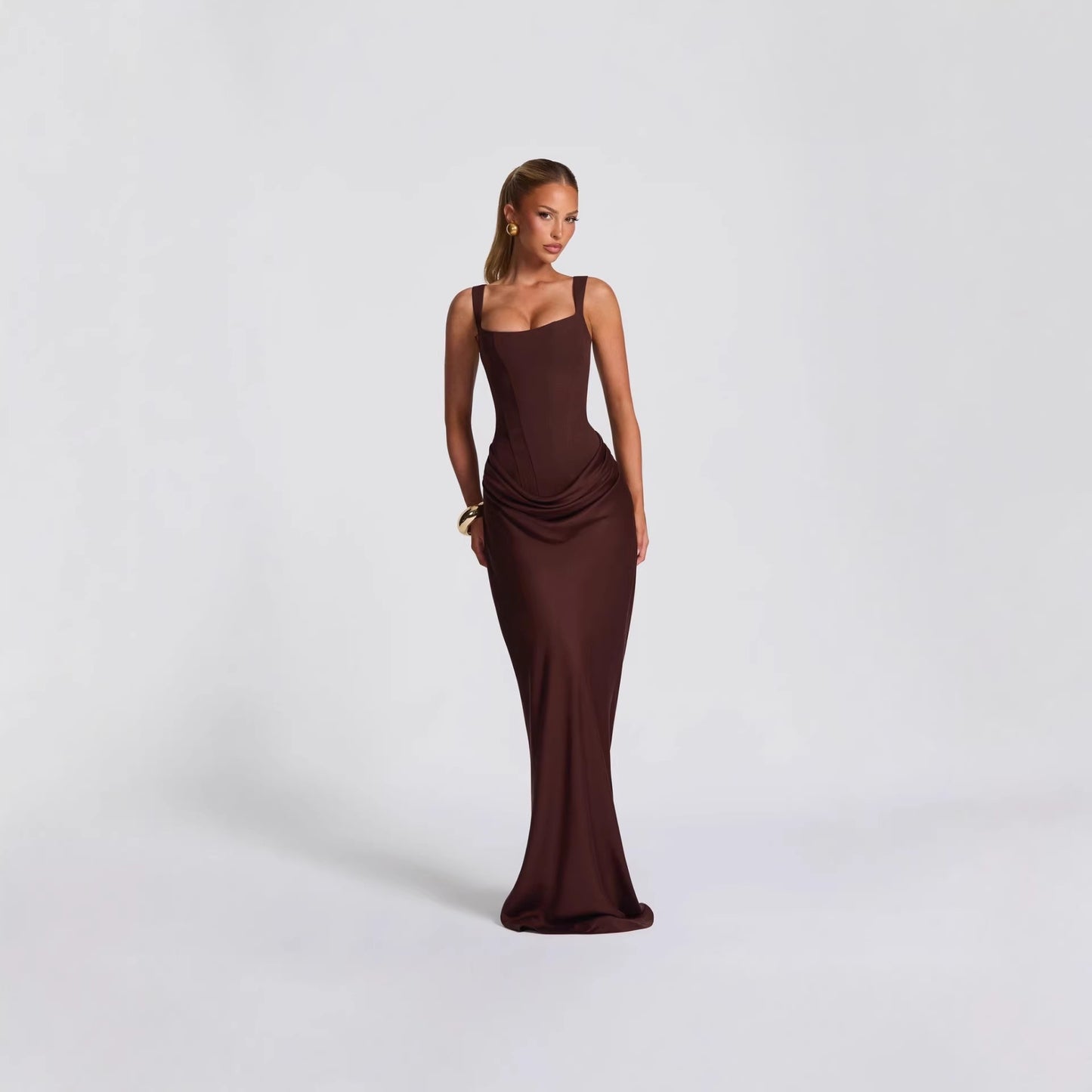 Womens Slim Fit Strap Bodycon Dress