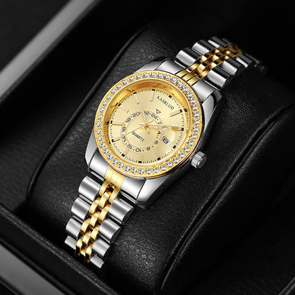 Women's Quartz Watch with Calendar and Luminous Feature