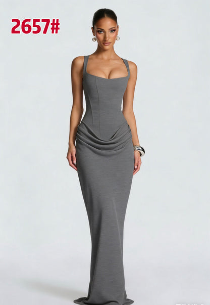 Womens Slim Fit Strap Bodycon Dress
